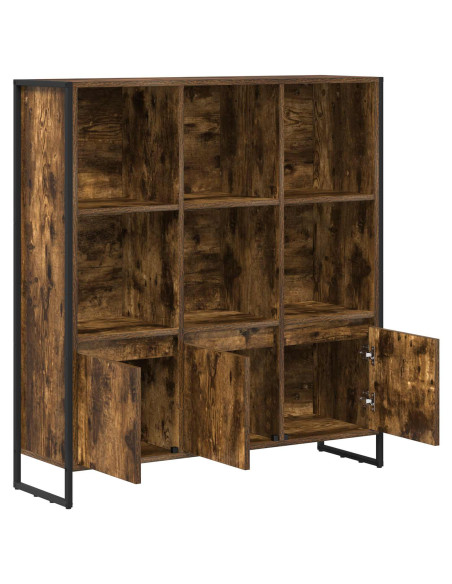 Armadio per Libri 2 pcs Quercia Fumosa 99,5 x 30 x 108 cm
