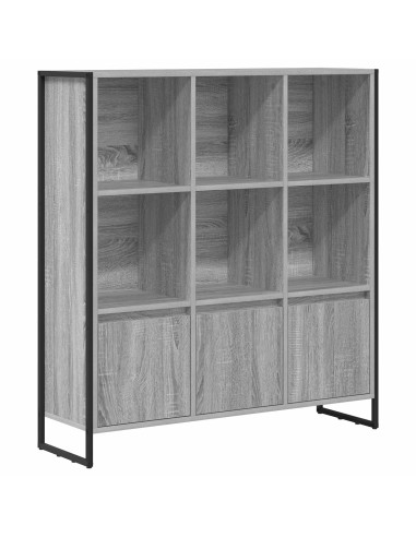 Armadio per Libri 2 pcs Grigio Sonoma 99,5 x 30 x 108 cm