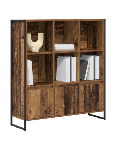 Armadio per Libri 2 pcs Legno vecchio 99,5 x 30 x 108 cm