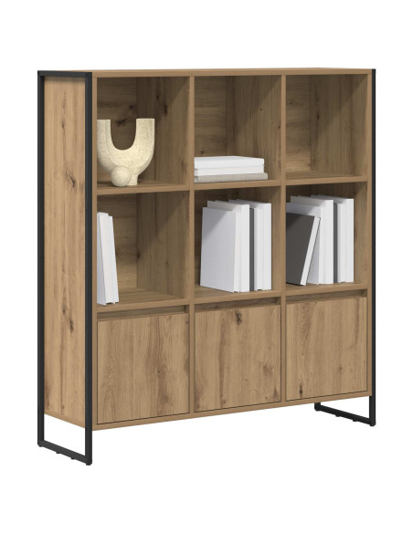 Armadio per Libri 2 pcs Rovere Artigianale 99,5 x 30 x 108 cm