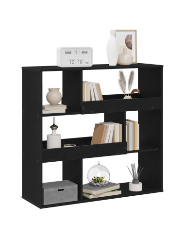 Scaffale per Libri Rovere Nero 100 x 33 x 94,5 cm