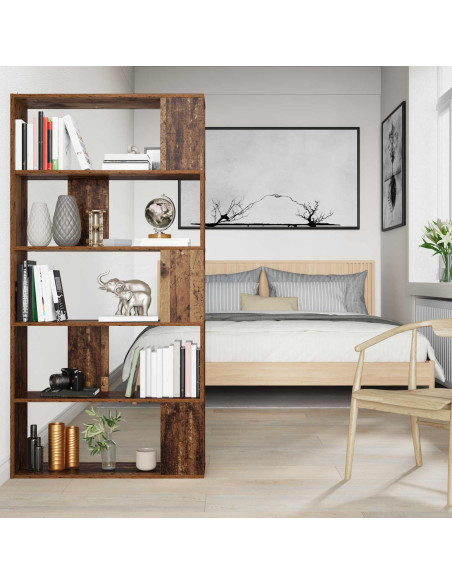 Armadio per Libri Legno vecchio 80 x 24 x 159 cm