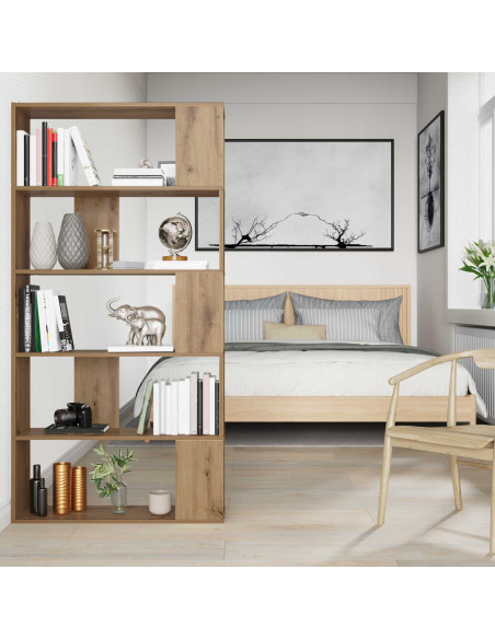 Armadio per Libri Rovere artigianale 80 x 24 x 159 cm