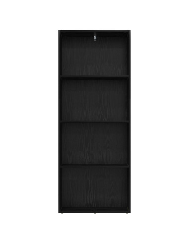 Scaffale Autoportante Rovere Nero 60 x 30 x 151,5 cm