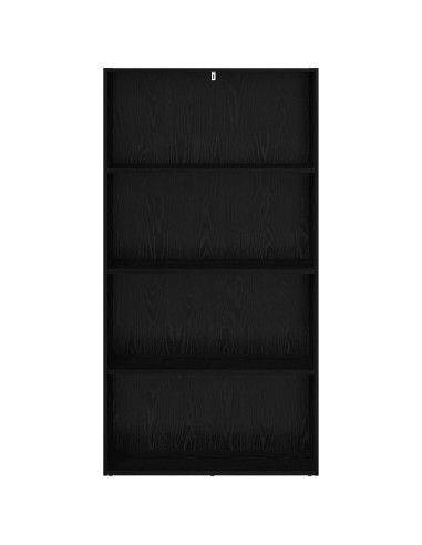 Scaffale Autoportante Rovere Nero 80 x 30 x 152 cm