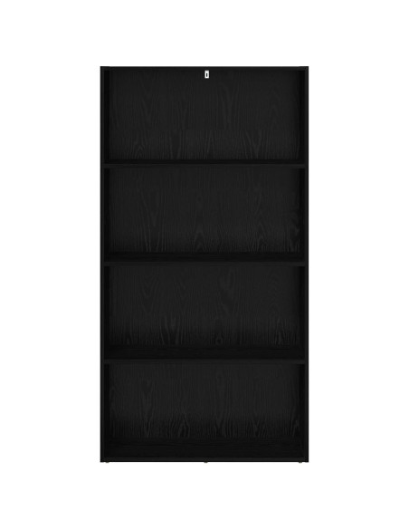 Scaffale Autoportante Rovere Nero 80 x 30 x 152 cm