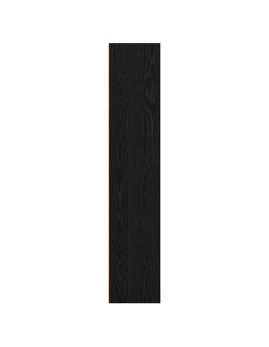 Scaffale Autoportante Rovere Nero 80 x 30 x 152 cm