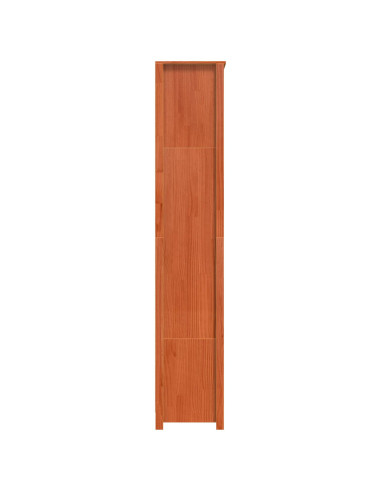 Armadio per Libri Marrone cerato 80 x 35 x 183 cm Pino massello