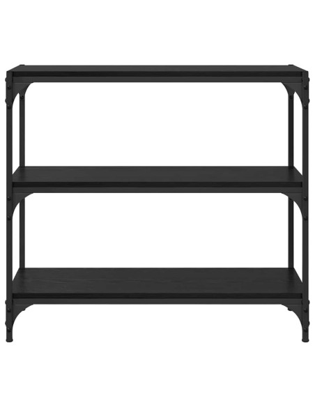 Armadio per Libri Rovere Nero 80 x 33 x 70,5 cm