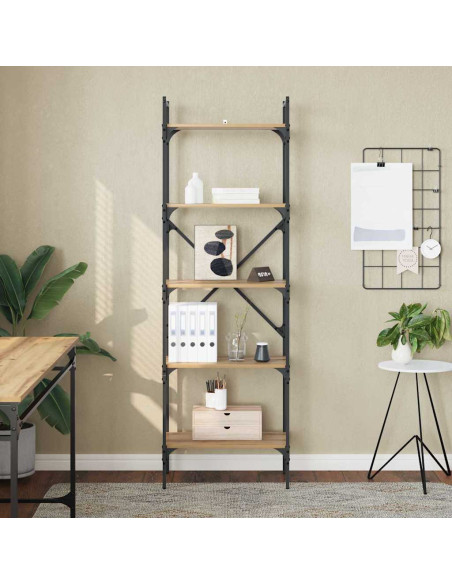 Libreria Rovere artigianale 56 x 32 x 174 cm Legno multistrato