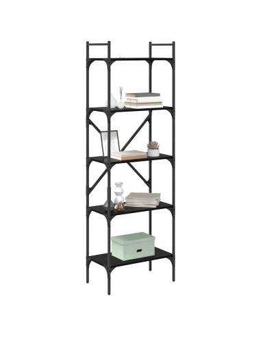 Libreria Rovere Nero 56 x 32 x 174 cm Legno multistrato