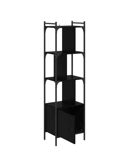 Libreria Rovere Nero 44,5 x 30 x 154,5 cm Legno multistrato