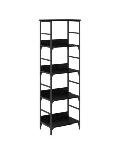 Libreria Rovere Nero 50 x 33 x 153 cm Legno multistrato 2