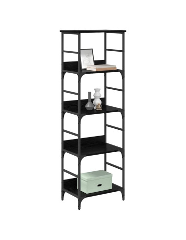 Libreria Rovere Nero 50 x 33 x 153 cm Legno multistrato