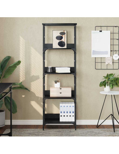 Libreria Rovere Nero 50 x 33 x 153 cm Legno multistrato