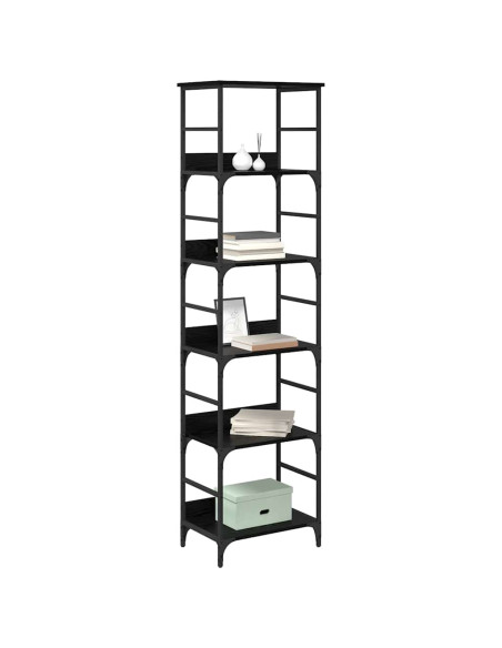 Libreria Rovere Nero 50 x 33 x 188,5 cm Legno multistrato