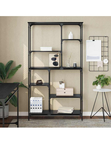 Libreria Rovere Nero 99 x 35,5 x 176 cm Legno multistrato