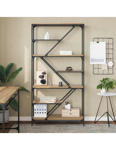 Libreria Rovere artigianale 91 x 36 x 176 cm Legno multistrato