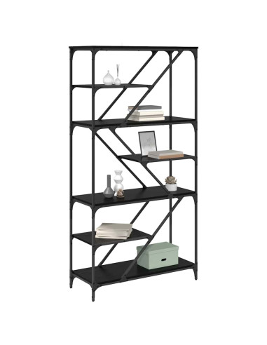 Libreria Rovere Nero 91 x 36 x 176 cm Legno multistrato