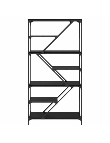 Libreria Rovere Nero 91 x 36 x 176 cm Legno multistrato