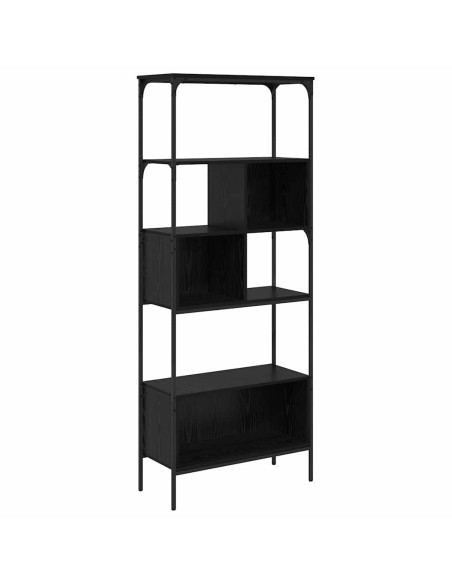 Libreria Rovere Nero 76 x 33 x 188,5 cm Legno multistrato