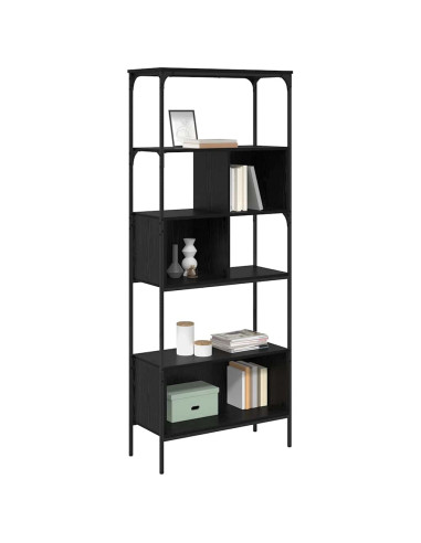 Libreria Rovere Nero 76 x 33 x 188,5 cm Legno multistrato