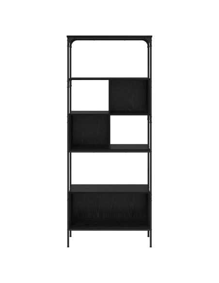 Libreria Rovere Nero 76 x 33 x 188,5 cm Legno multistrato