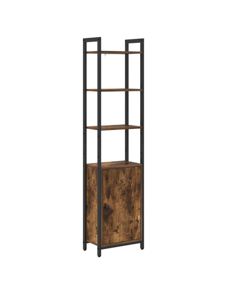 Armadio per Libri Rovere fumé 40 x 24 x 161 cm
