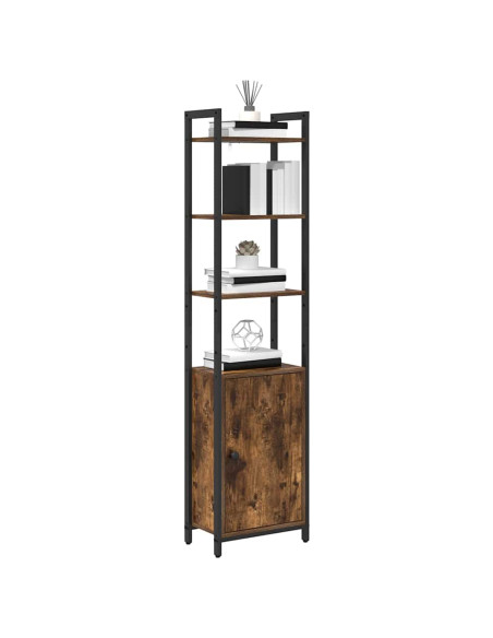 Armadio per Libri Rovere fumé 40 x 24 x 161 cm