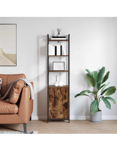 Armadio per Libri Rovere fumé 40 x 24 x 161 cm