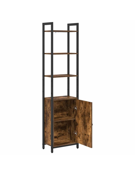 Armadio per Libri Rovere fumé 40 x 24 x 161 cm