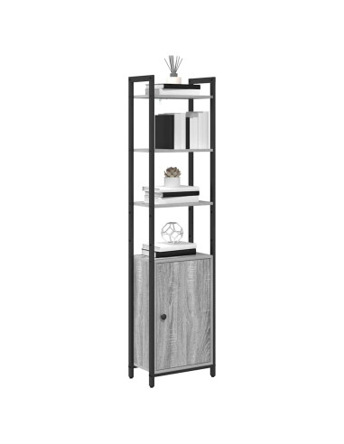 Armadio per Libri Grigio Sonoma 40 x 24 x 161 cm
