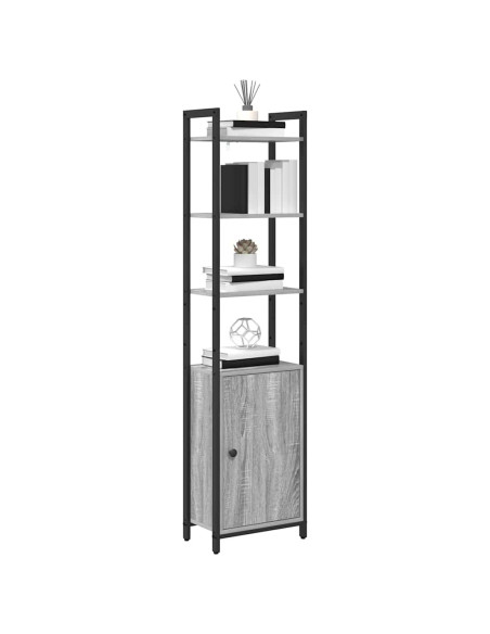 Armadio per Libri Grigio Sonoma 40 x 24 x 161 cm