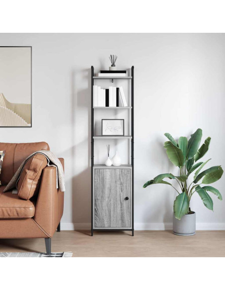Armadio per Libri Grigio Sonoma 40 x 24 x 161 cm