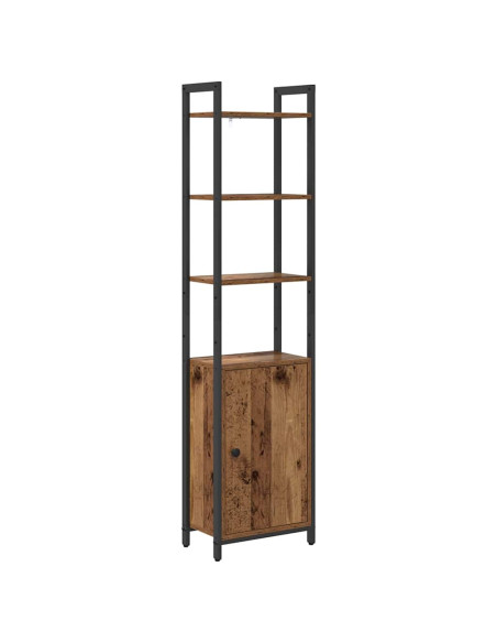 Armadio per Libri Legno vecchio 40 x 24 x 161 cm