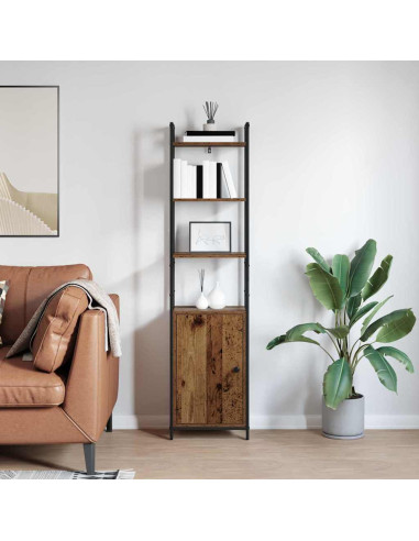 Armadio per Libri Legno vecchio 40 x 24 x 161 cm