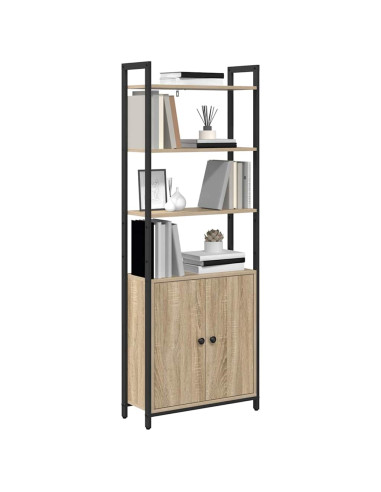 Armadio per Libri Rovere Sonoma 60 x 24 x 161 cm