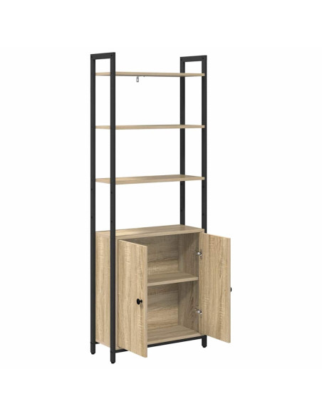 Armadio per Libri Rovere Sonoma 60 x 24 x 161 cm