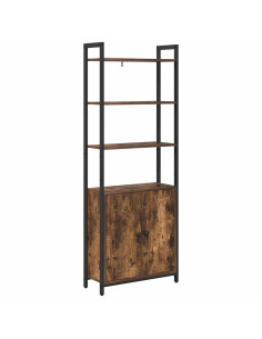 Armadio per Libri Rovere fumé 60 x 24 x 161 cm 2