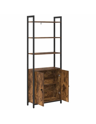 Armadio per Libri Rovere fumé 60 x 24 x 161 cm