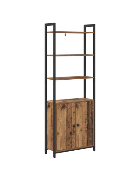 Armadio per Libri Legno vecchio 60 x 24 x 161 cm