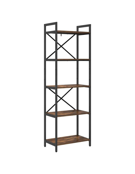 Libreria Rovere fumé 56 x 34 x 171 cm Legno multistrato