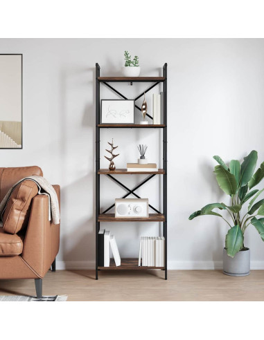 Libreria Rovere fumé 56 x 34 x 171 cm Legno multistrato