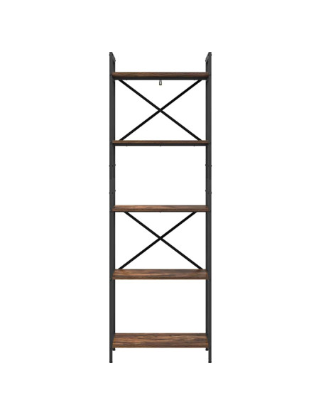 Libreria Rovere fumé 56 x 34 x 171 cm Legno multistrato