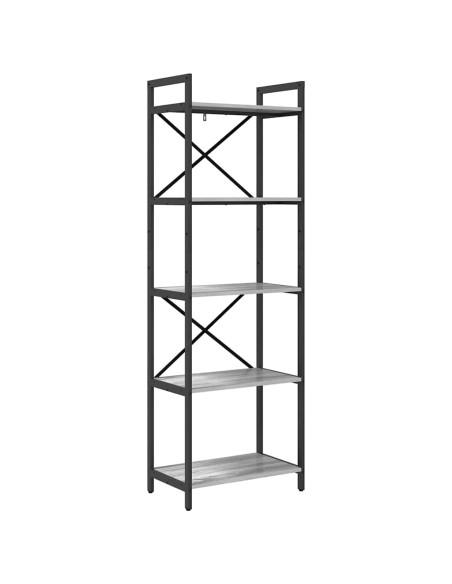 Libreria Grigio Sonoma 56 x 34 x 171 cm Legno multistrato