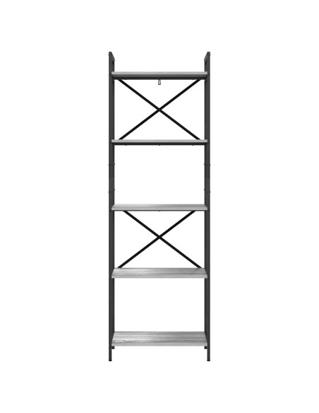 Libreria Grigio Sonoma 56 x 34 x 171 cm Legno multistrato