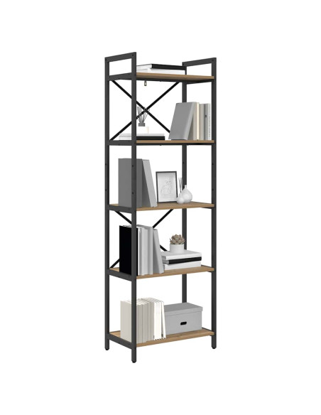 Libreria Rovere artigianale 56 x 34 x 171 cm Legno multistrato