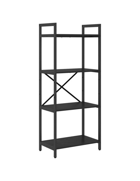 Libreria Rovere Nero 56 x 34 x 133,5 cm Legno multistrato