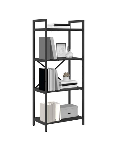 Libreria Rovere Nero 56 x 34 x 133,5 cm Legno multistrato