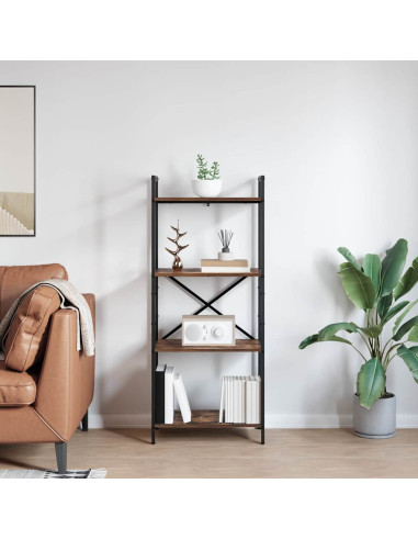 Libreria Rovere fumé 56 x 34 x 133,5 cm Legno multistrato